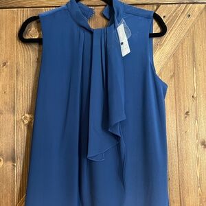 Women’s Blue White House Black Market Top Medium NWT